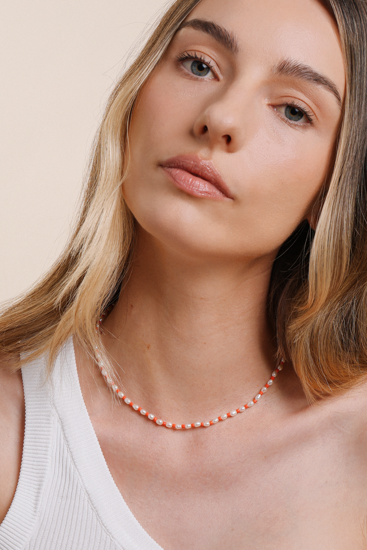 Summer 25 Freshwater Pearl & Beaded Choker